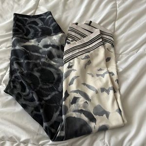 Lululemon 7/8 Leggings - Grey/White
